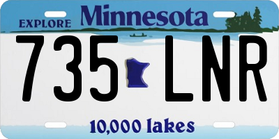 MN license plate 735LNR