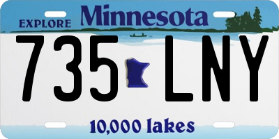MN license plate 735LNY