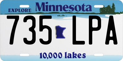 MN license plate 735LPA