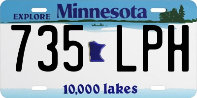 MN license plate 735LPH