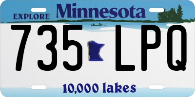 MN license plate 735LPQ