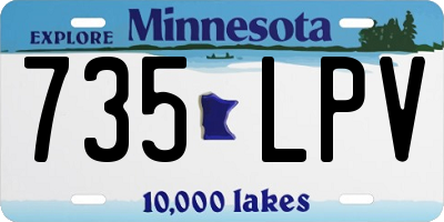 MN license plate 735LPV