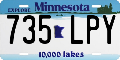 MN license plate 735LPY