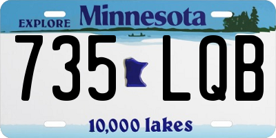 MN license plate 735LQB