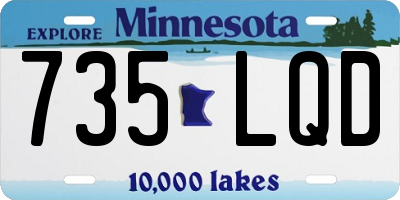 MN license plate 735LQD