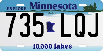 MN license plate 735LQJ
