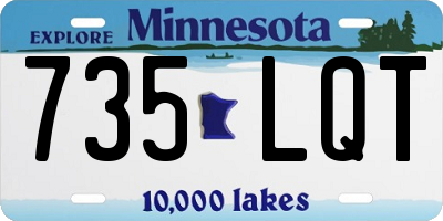 MN license plate 735LQT