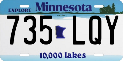 MN license plate 735LQY