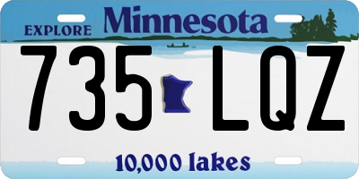 MN license plate 735LQZ