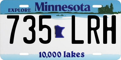 MN license plate 735LRH