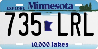 MN license plate 735LRL