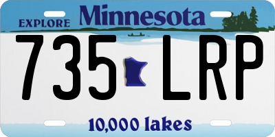 MN license plate 735LRP