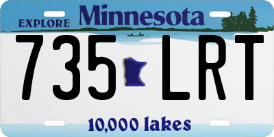 MN license plate 735LRT