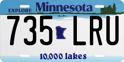 MN license plate 735LRU