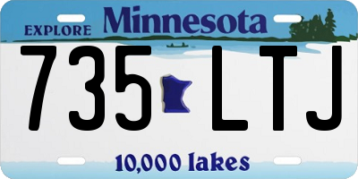 MN license plate 735LTJ