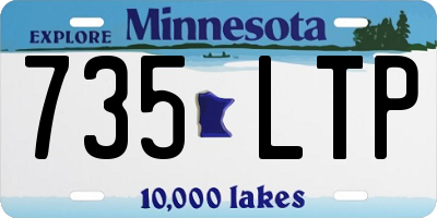MN license plate 735LTP