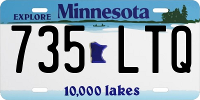 MN license plate 735LTQ