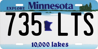 MN license plate 735LTS