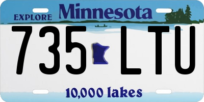 MN license plate 735LTU