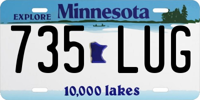 MN license plate 735LUG