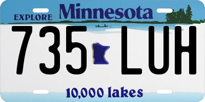MN license plate 735LUH