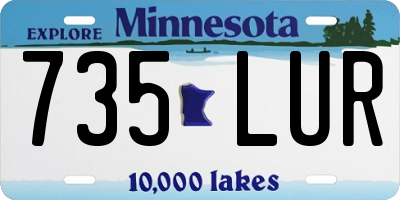 MN license plate 735LUR