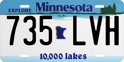 MN license plate 735LVH