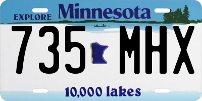 MN license plate 735MHX