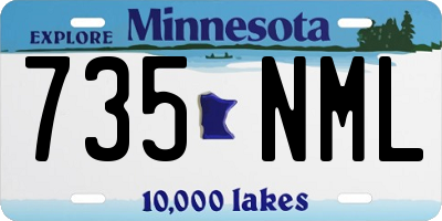 MN license plate 735NML