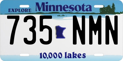 MN license plate 735NMN