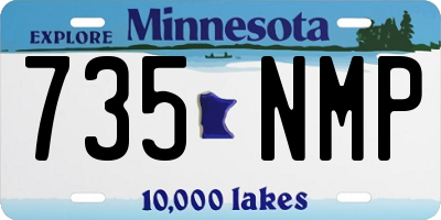 MN license plate 735NMP