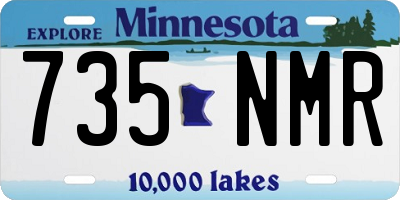 MN license plate 735NMR
