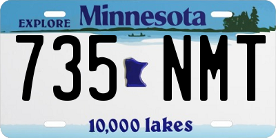 MN license plate 735NMT