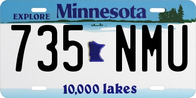 MN license plate 735NMU