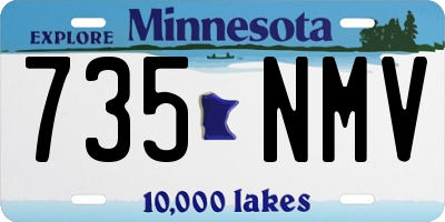 MN license plate 735NMV
