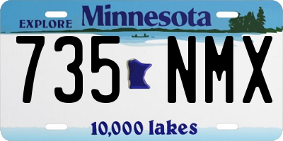 MN license plate 735NMX