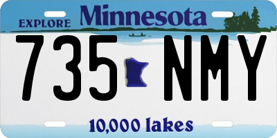MN license plate 735NMY