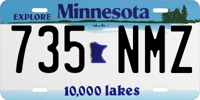 MN license plate 735NMZ