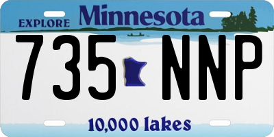 MN license plate 735NNP