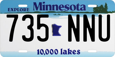 MN license plate 735NNU