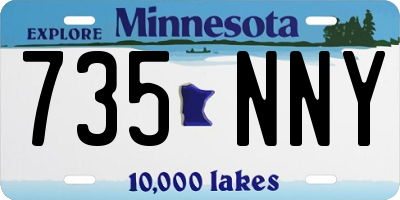 MN license plate 735NNY