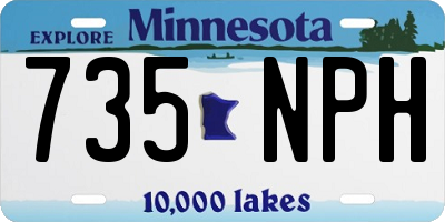 MN license plate 735NPH