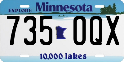 MN license plate 735OQX