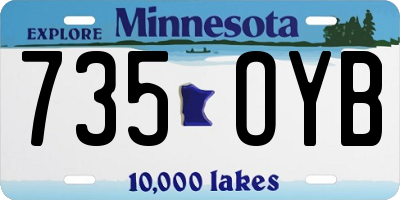 MN license plate 735OYB