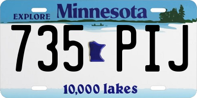 MN license plate 735PIJ