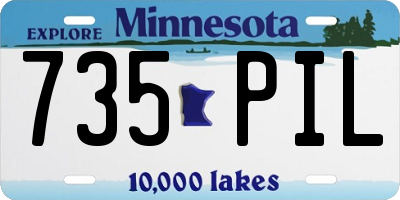 MN license plate 735PIL
