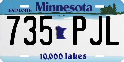MN license plate 735PJL