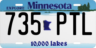 MN license plate 735PTL