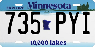 MN license plate 735PYI