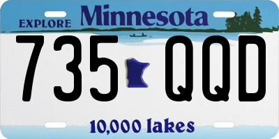 MN license plate 735QQD